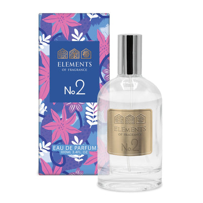 No02 Inspired by Diamonds 100ml eau de parfum bottle with patterned gift box – Elements of Fragrance