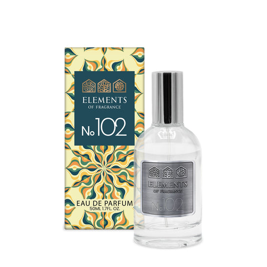 No102 Inspired by Black Orchid 50ml eau de parfum bottle with patterned gift box – Elements of Fragrance