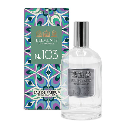 No103 Inspired by Aventus 100ml eau de parfum bottle with patterned gift box – Elements of Fragrance