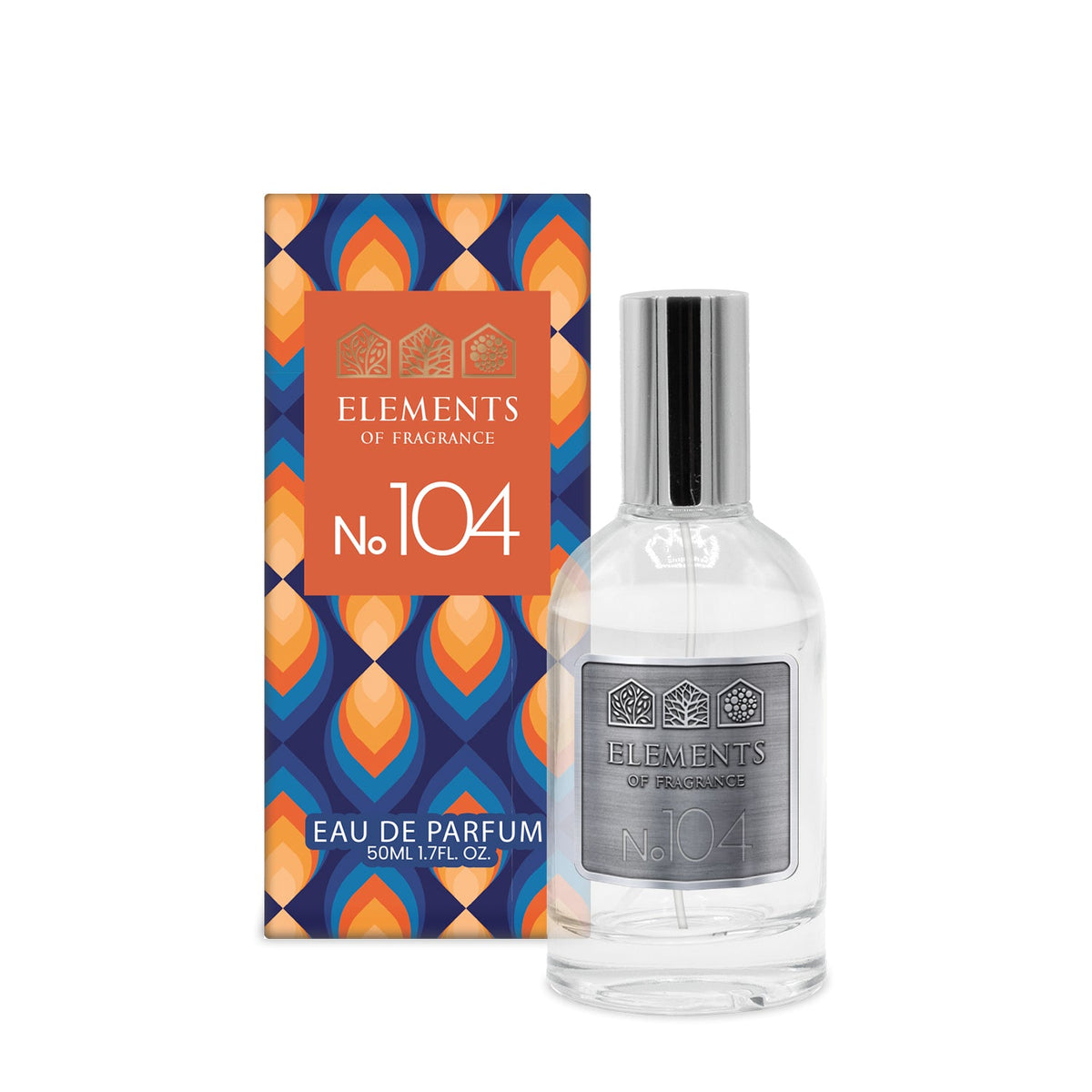 No104 Inspired by Sauvage 50ml eau de parfum bottle with patterned gift box – Elements of Fragrance