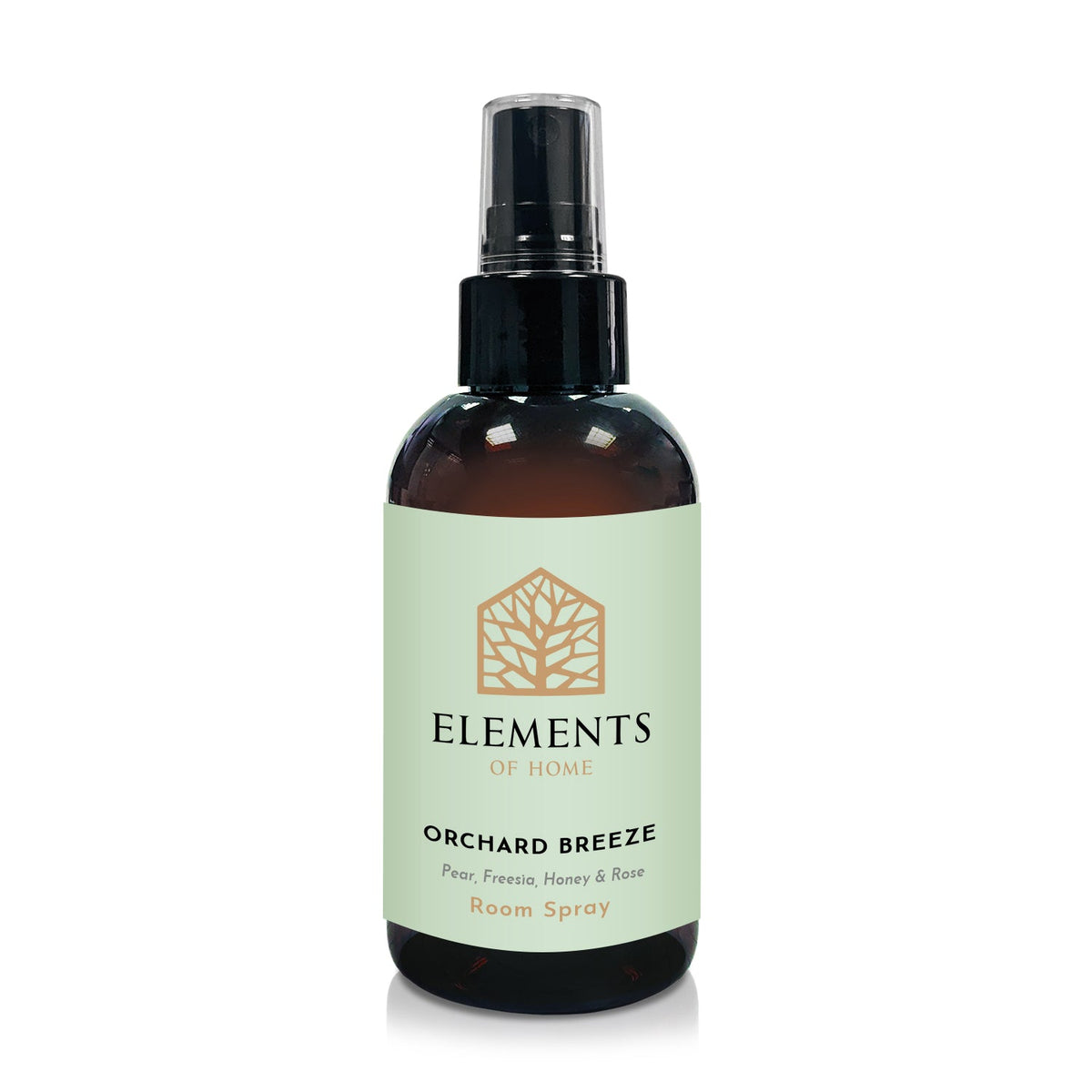 Orchard Breeze room spray in an amber glass spray bottle – Elements of Fragrance