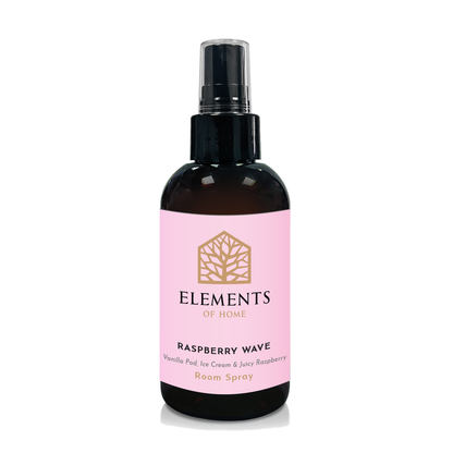 Raspberry Wave room spray in an amber glass spray bottle – Elements of Fragrance