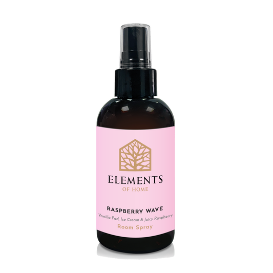 Raspberry Wave room spray in an amber glass spray bottle – Elements of Fragrance