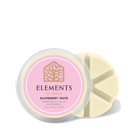 Raspberry Wave 50g soy wax melt snap pot – Elements of Fragrance