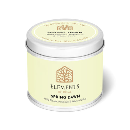 Spring Dawn scented candle in a 180g tin – Elements of Fragrance