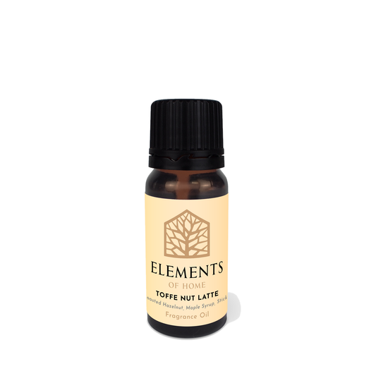 Toffee Nut Latte fragrance oil in a 10ml amber dropper bottle – Elements of Fragrance