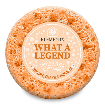 What a Legend triple butter soap sponge – Elements of Fragrance