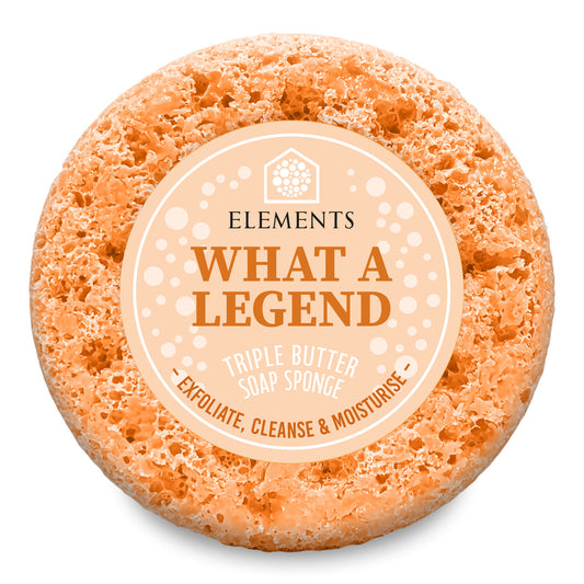 What a Legend triple butter soap sponge – Elements of Fragrance