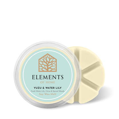 Yuzu & Waterlily 50g soy wax melt snap pot – Elements of Fragrance