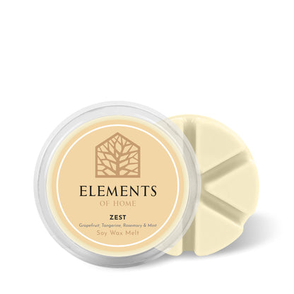 Zest 50g soy wax melt snap pot – Elements of Fragrance