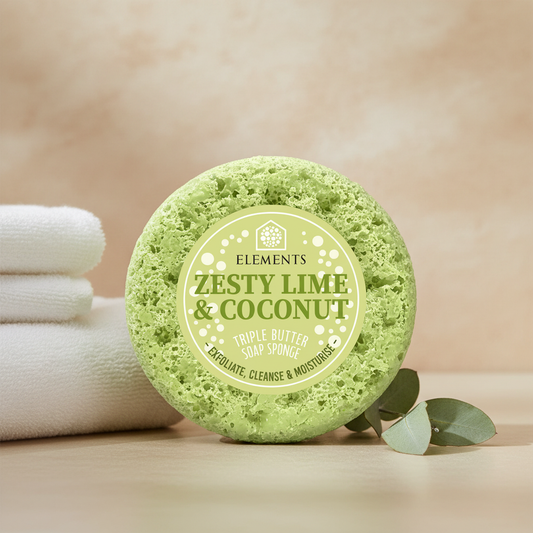 Zesty Lime and Coconut Soap Sponge